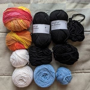 Assorted Worsted Weight Yarn